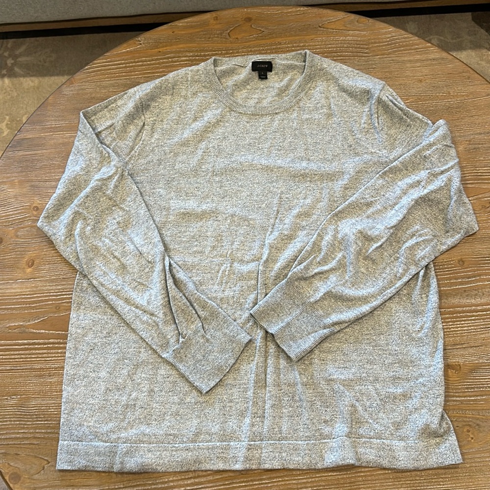 Men’s JCrew sweater size large gray